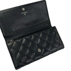 Chanel Wallet Cambon Line Black Silver Leather — view 3