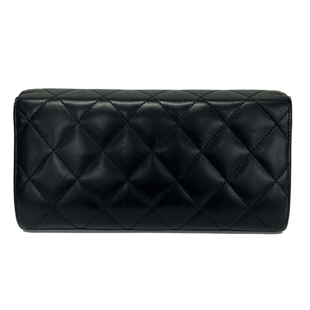 Chanel Wallet Cambon Line Black Silver Leather — view 2