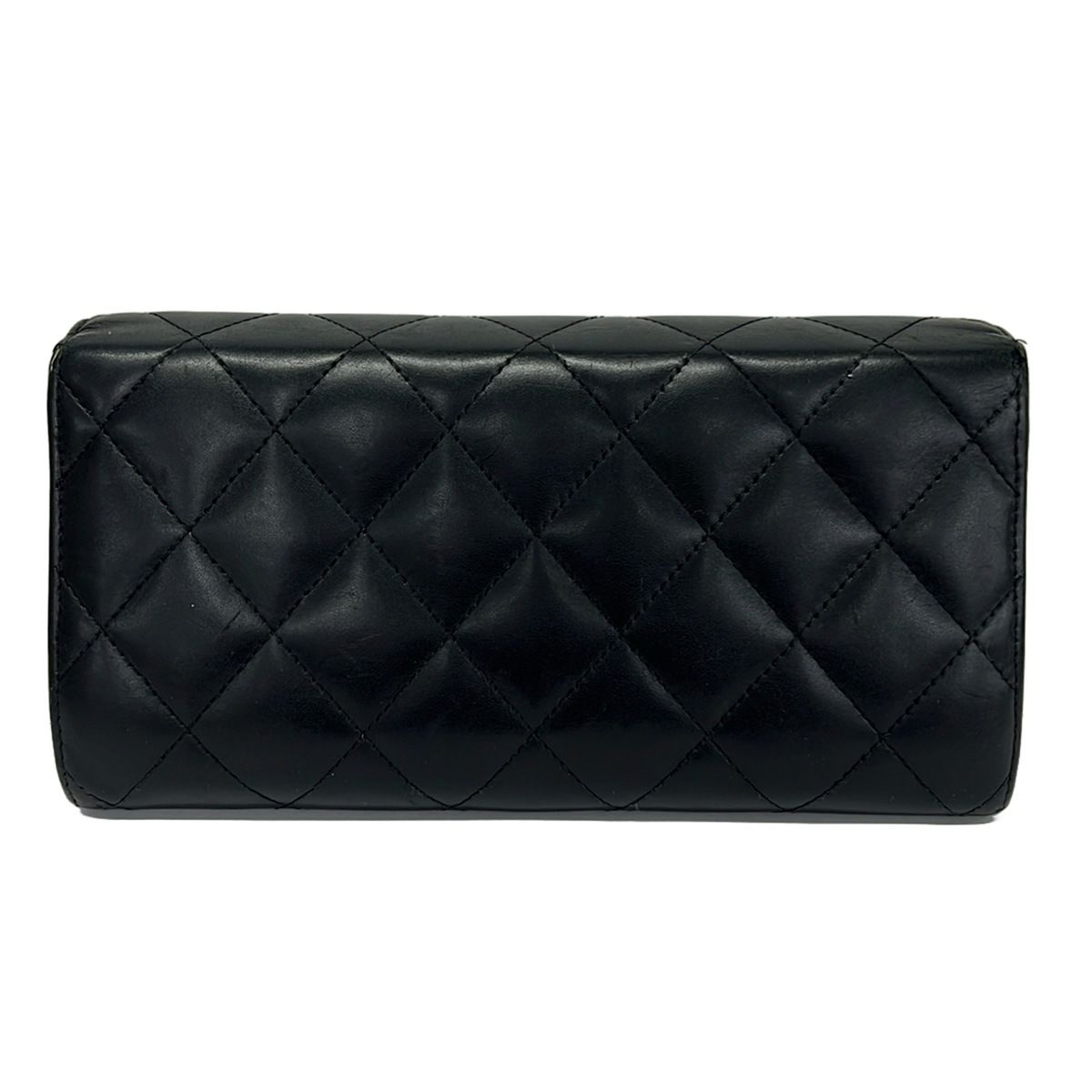 Chanel Wallet Cambon Line Black Silver Leather — view 2