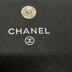 Chanel Wallet Cambon Line Black Silver Leather — view 6