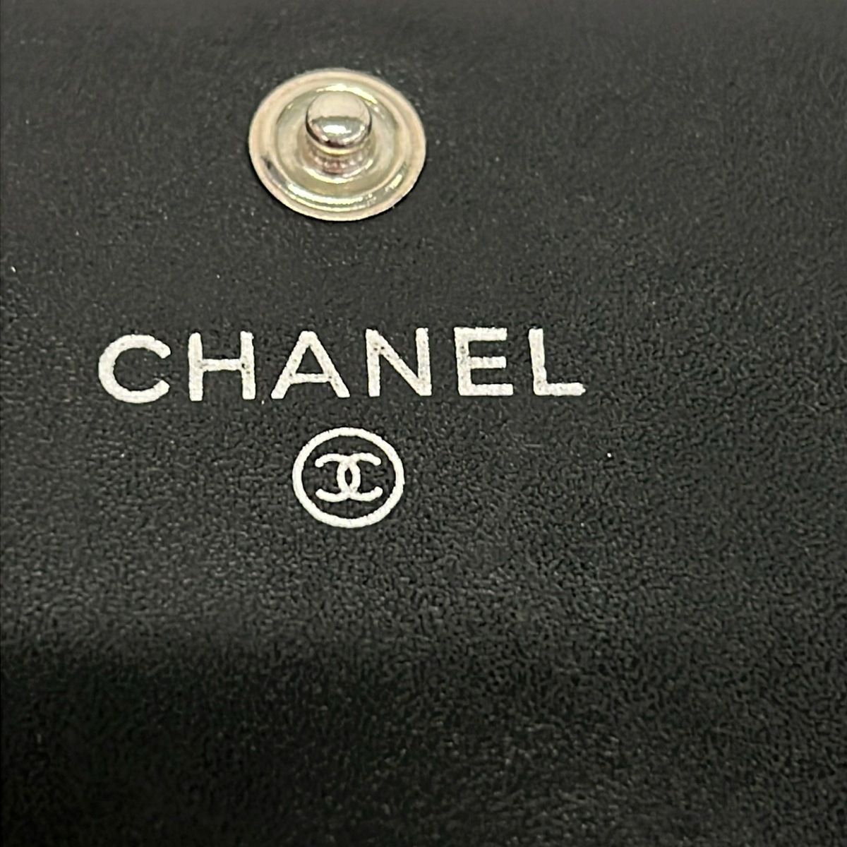 Chanel Wallet Cambon Line Black Silver Leather — view 6