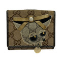 Gucci Snap Wallet GG Pattern Ori Beige Brown Multi Leather