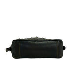 Prada Shoulder Bag Black Brown Eyelet Bijou Crossbody Leather — view 5