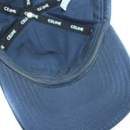 Celine Baseball Cap Hat Embroidery Logo S Navy — view 8