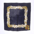 Chanel Scarf Pocket Square Border Pattern Navy