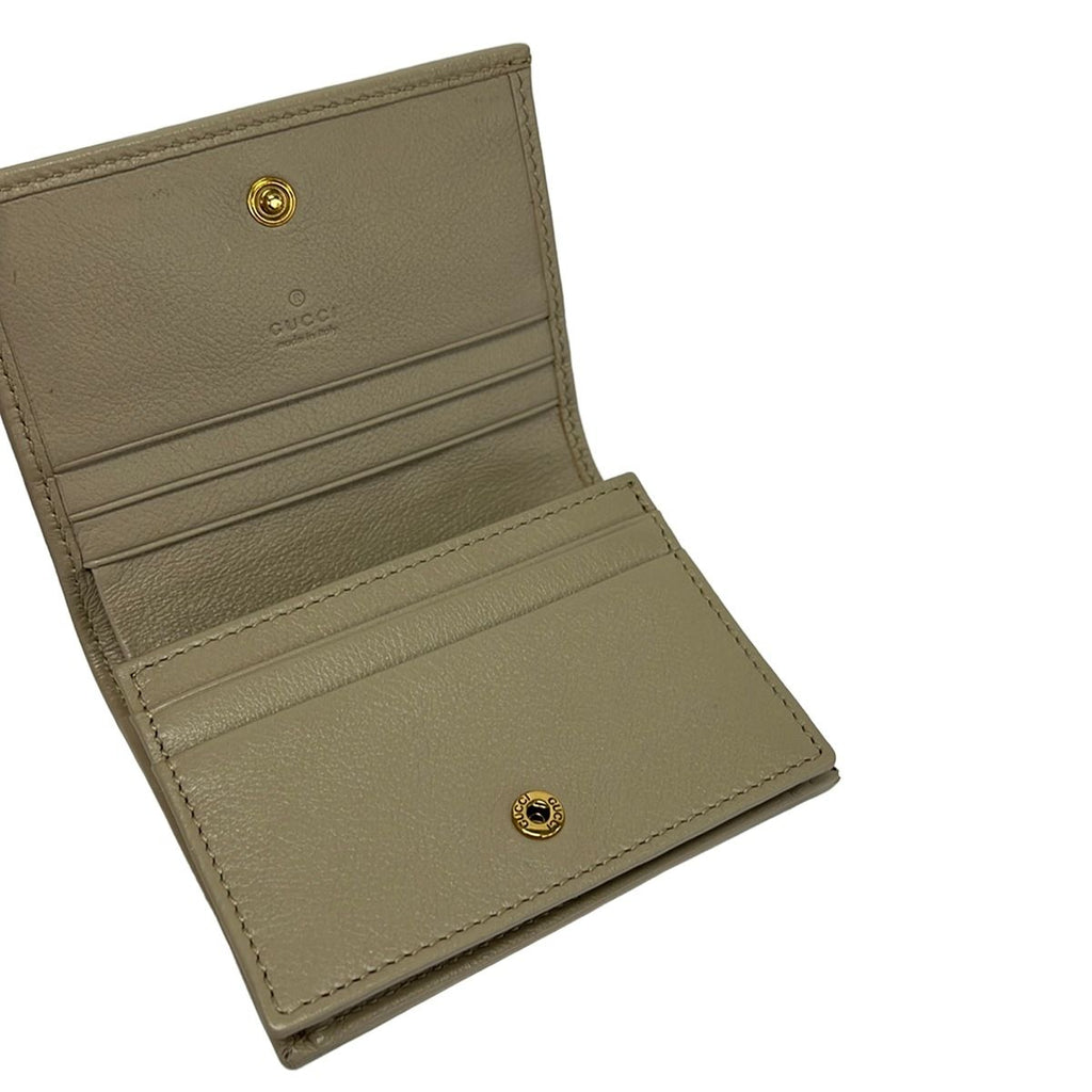 Gucci Bifold Wallet Diana Bamboo Beige Gold Leather — view 3