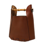 Loewe Anagram Bamboo Bucket Bag 2-Way Brown Leather — view 2