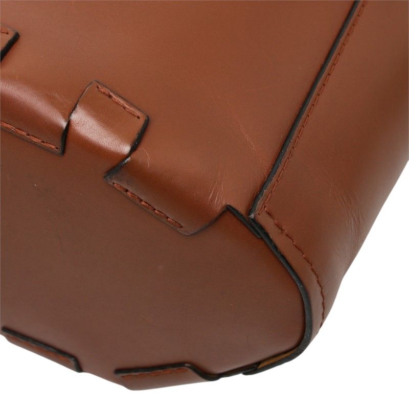 Loewe Anagram Bamboo Bucket Bag 2-Way Brown Leather — view 4