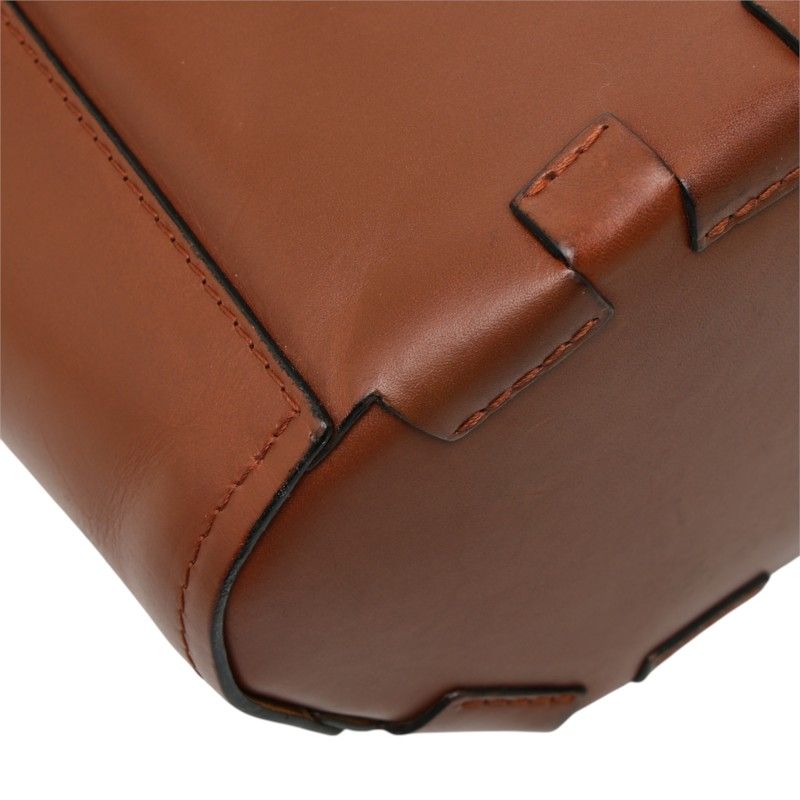Loewe Anagram Bamboo Bucket Bag 2-Way Brown Leather — view 7