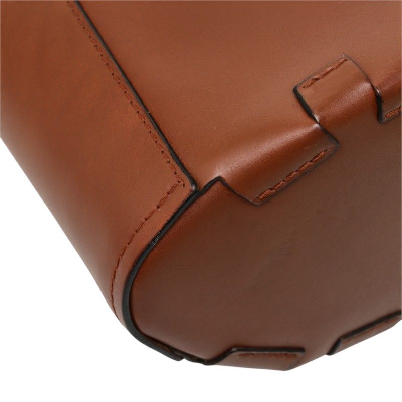 Loewe Anagram Bamboo Bucket Bag 2-Way Brown Leather — view 5