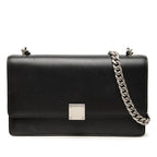 Celine Chain Shoulder Bag Black Leather
