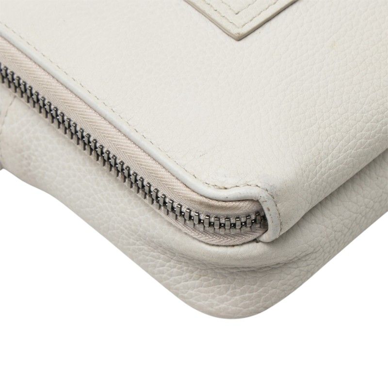 Dior Crossbody Shoulder Bag Ivory Leather — view 5