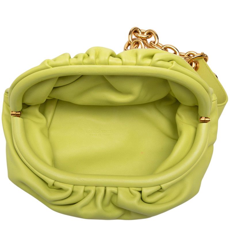 Bottega Veneta the Chain Pouch Shoulder Bag Yellow Leather — view 4