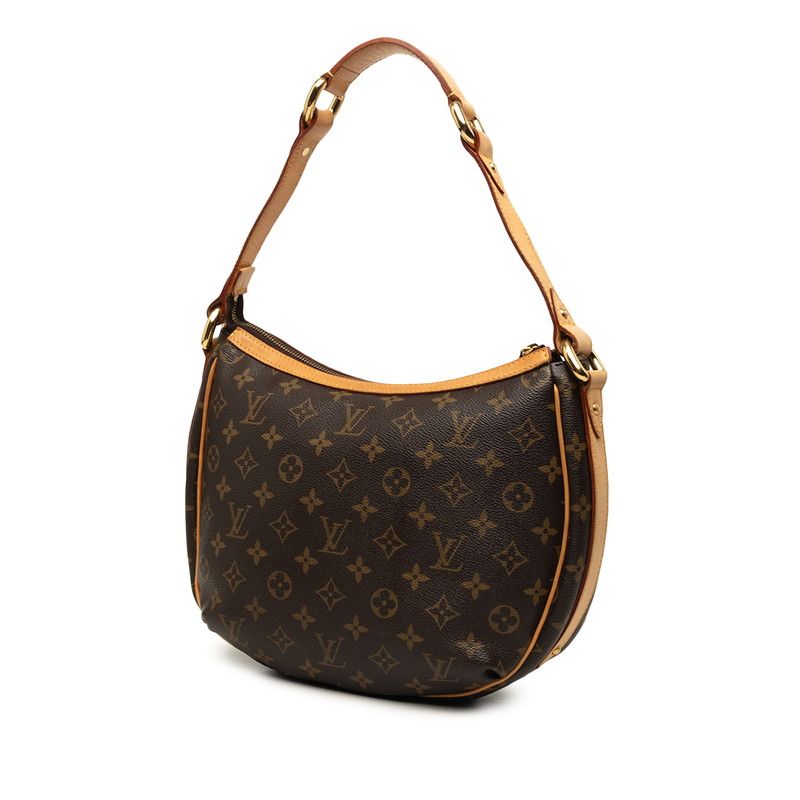 Louis Vuitton Monogram Tulum PM Shoulder Bag Brown Leather — view 2