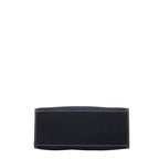 Fendi FF Logo Buckle Tote Shoulder Bag Navy Canvas — view 3