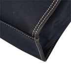 Fendi FF Logo Buckle Tote Shoulder Bag Navy Canvas — view 6