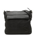 Gucci Interlocking G Crossbody Shoulder Bag Black Leather
