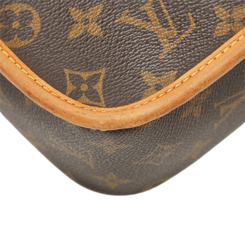 Louis Vuitton Monogram Solonge Crossbody Shoulder Bag Brown Leather — view 7