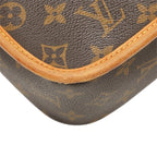Louis Vuitton Monogram Solonge Crossbody Shoulder Bag Brown Leather — view 7