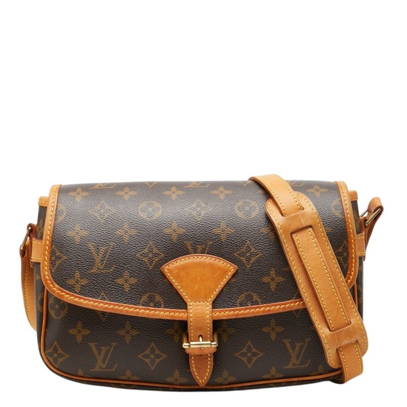 Louis Vuitton Monogram Solonge Crossbody Shoulder Bag Brown Leather