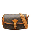 Louis Vuitton Monogram Solonge Crossbody Shoulder Bag Brown Leather