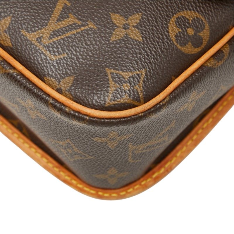 Louis Vuitton Monogram Solonge Crossbody Shoulder Bag Brown Leather — view 4