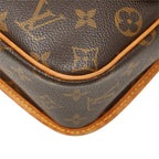 Louis Vuitton Monogram Solonge Crossbody Shoulder Bag Brown Leather — view 4