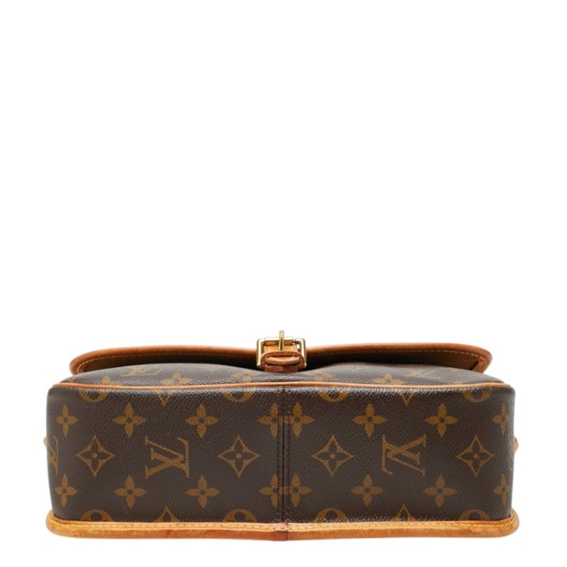 Louis Vuitton Monogram Solonge Crossbody Shoulder Bag Brown Leather — view 3