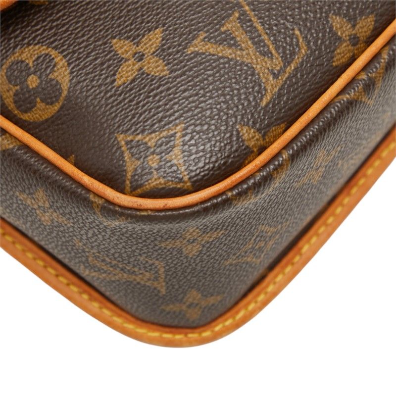 Louis Vuitton Monogram Solonge Crossbody Shoulder Bag Brown Leather — view 5