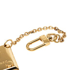 Louis Vuitton Logo Plate Mirror Key Holder Bag Charm Gold Plated — view 3