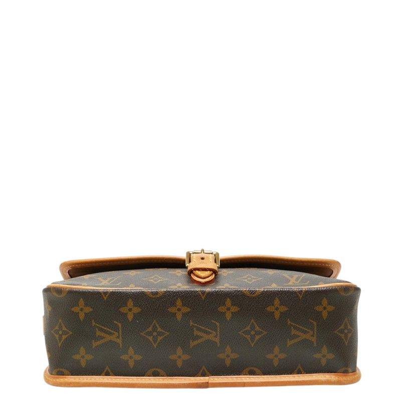 Louis Vuitton Monogram Solonge Crossbody Shoulder Bag Brown Leather — view 3