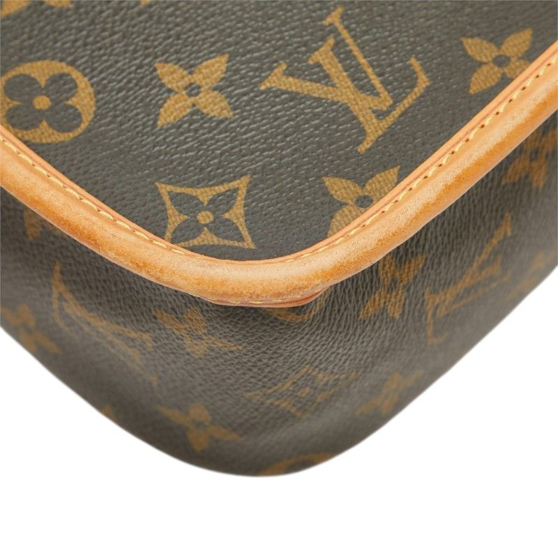 Louis Vuitton Monogram Solonge Crossbody Shoulder Bag Brown Leather — view 7