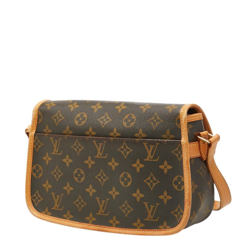 Louis Vuitton Monogram Solonge Crossbody Shoulder Bag Brown Leather — view 2