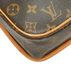 Louis Vuitton Monogram Solonge Crossbody Shoulder Bag Brown Leather — view 5