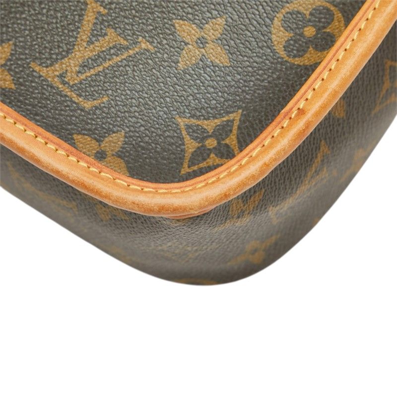 Louis Vuitton Monogram Solonge Crossbody Shoulder Bag Brown Leather — view 6