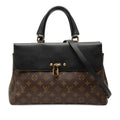 Louis Vuitton Monogram Venus 2-Way Shoulder Bag Brown Noir Black Leather