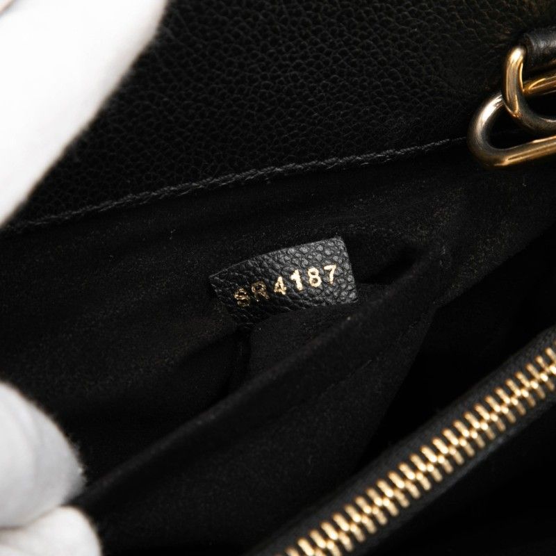 Louis Vuitton Monogram Venus 2-Way Shoulder Bag Brown Noir Black Leather — view 6