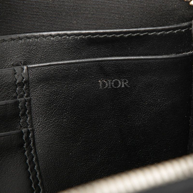 Dior Oblique Galaxy Crossbody Shoulder Bag Black Leather — view 5