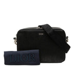 Dior Oblique Galaxy Crossbody Shoulder Bag Black Leather — view 6