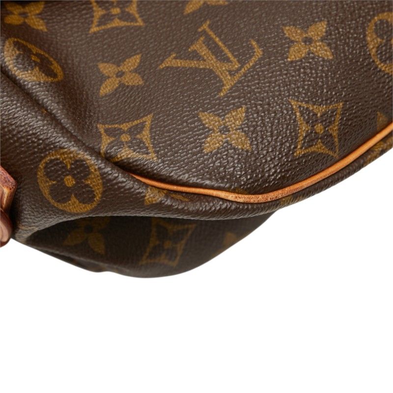 Louis Vuitton Monogram Saumur 35 Crossbody Shoulder Bag Brown Leather — view 5