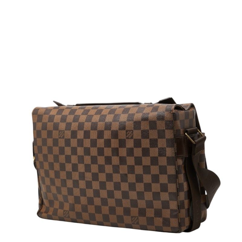 Louis Vuitton Damier Broadway Crossbody Shoulder Bag Brown Leather — view 2