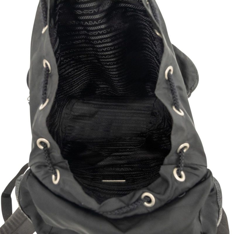 Prada Pocono Viaggio Backpack Black Nylon Leather — view 4