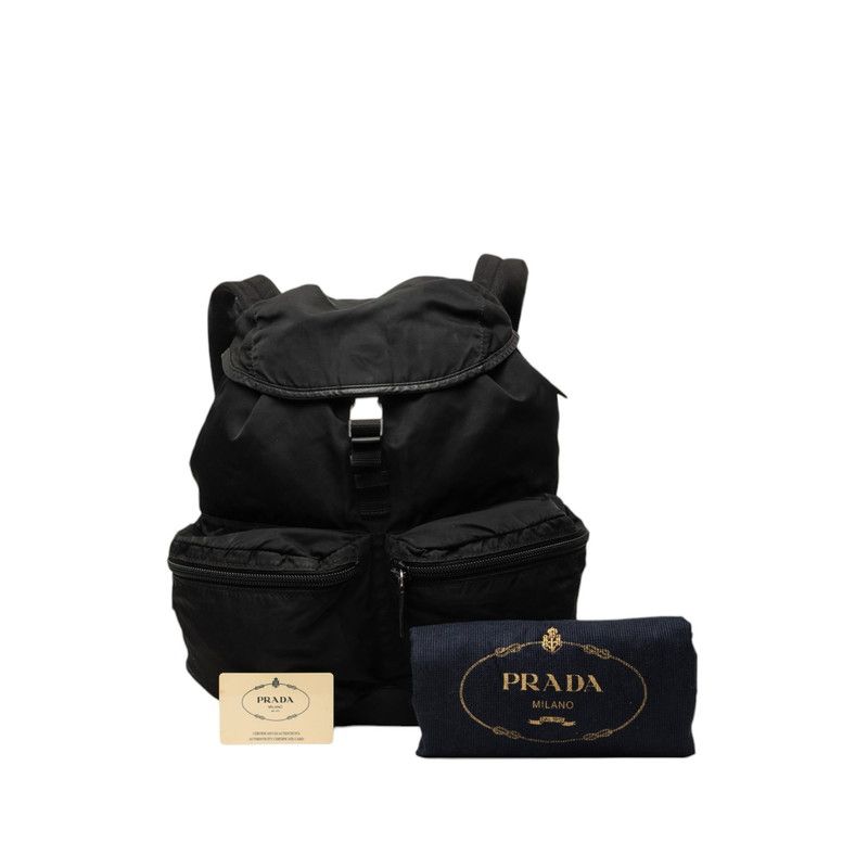 Prada Pocono Viaggio Backpack Black Nylon Leather — view 6