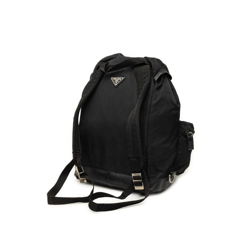 Prada Pocono Viaggio Backpack Black Nylon Leather — view 2