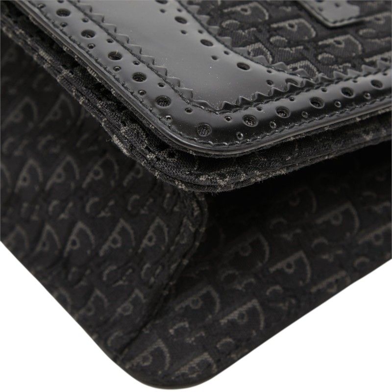Dior Trotter D'trick Bag Black Canvas Leather — view 4