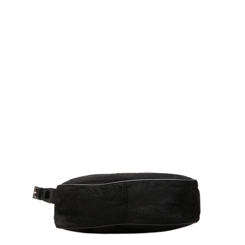 Fendi FF Logo Bag Black Calf Hair Leather — view 3