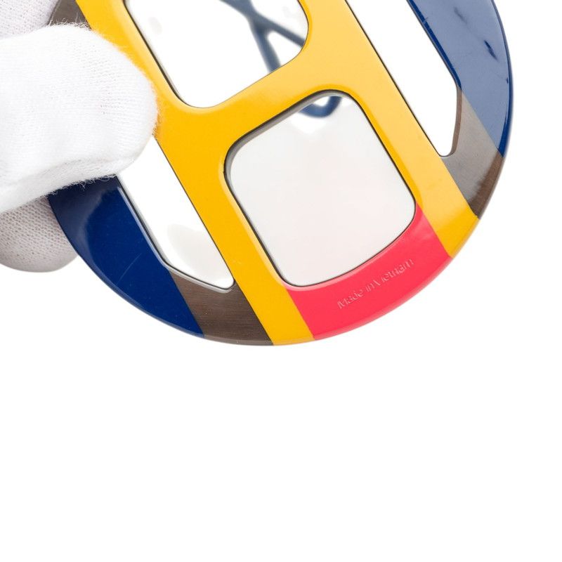 Hermes H Equipe Necklace Multicolor Buffalo Horn — view 4