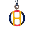 Hermes H Equipe Necklace Multicolor Buffalo Horn
