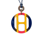 Hermes H Equipe Necklace Multicolor Buffalo Horn
