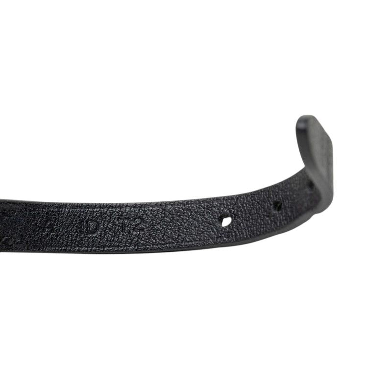 Hermes Mall Bracelet T2 Silver Black Metal Leather — view 5